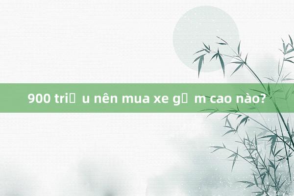 900 triệu nên mua xe gầm cao nào?