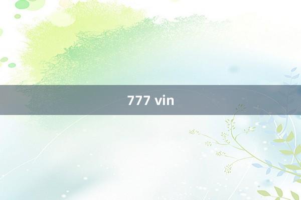 777 vin