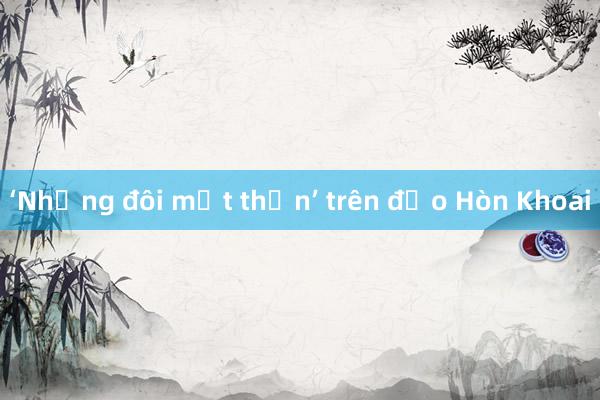 ‘Những đôi mắt thần’ trên đảo Hòn Khoai